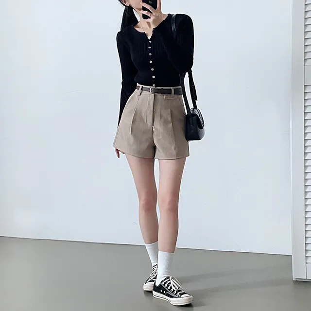 [S,M,L/벨트SET!] *봄신상 핏정석 데일리 숏팬츠 슬랙스 3color 상세 이미지 7