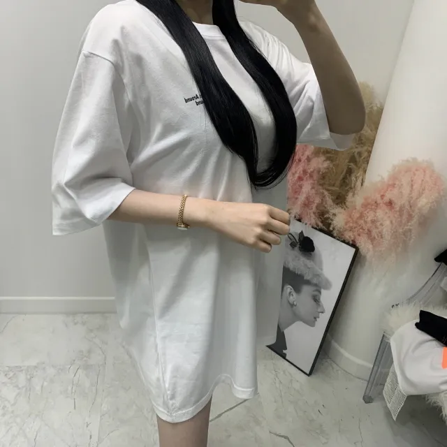 페이스 바코드 나염 박스 반팔티셔츠 상세 이미지 9