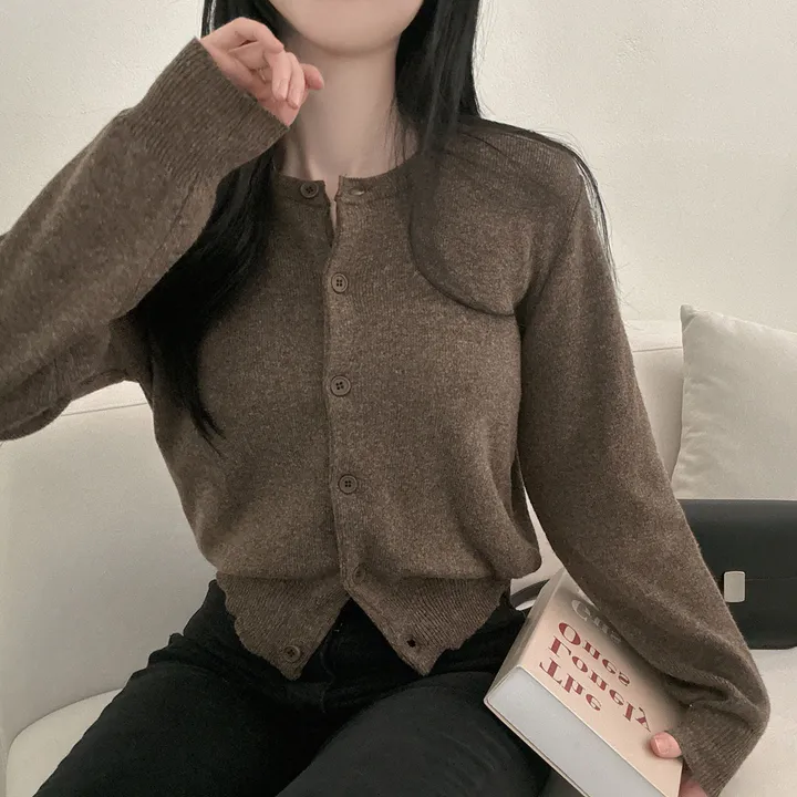 봄필수템 [브이넥/라운드넥] 소장각 라운드 브이넥 기본핏 긴팔 가디건 상세 이미지 76