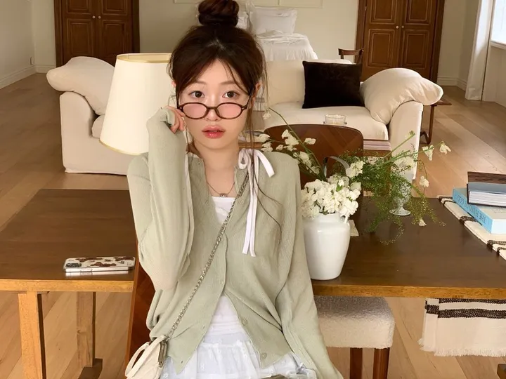 [살안타템/여름까지 쭉🤍]버프리 여리 잘록핏 데일리 버튼 니트 가디건 5color 상세 이미지 20