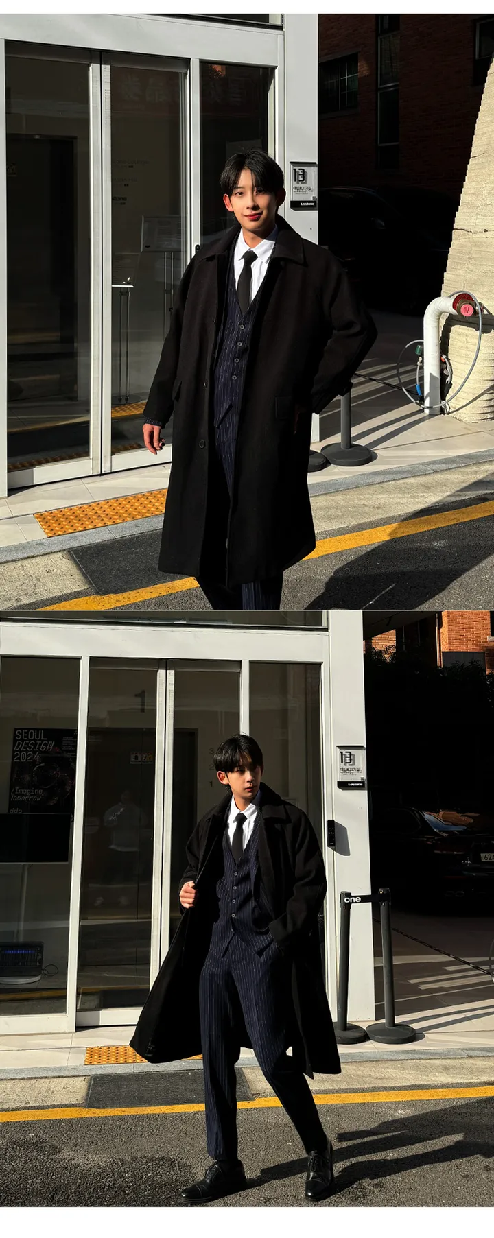 남자 빅스 오버핏 겨울 나그랑 발마칸 울 코트 상세 이미지 23