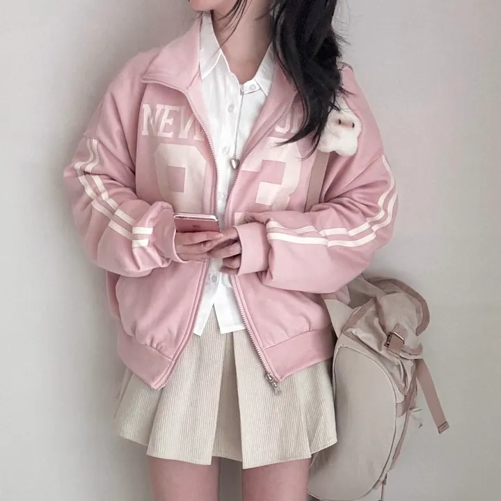 [아방*-*/교복템!] 교복 위에 툭! 93 투웨이 블록코어 두줄라인 오버핏 가을 집업 상세 이미지 20