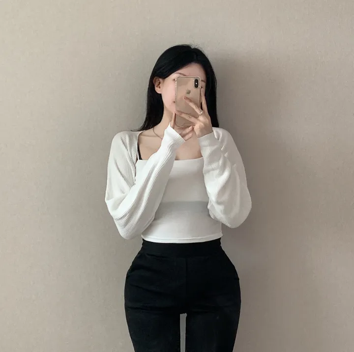 *[4col/핏예쁨]가벼운 썸머 데일리 크롭 니트 볼레로 가디건 상세 이미지 8