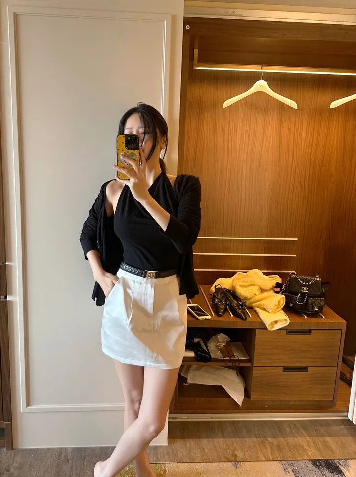 halter cardigan set ; 2color 홀터, 가디건세트, 여리여리, 홀터세트 상세 이미지 4