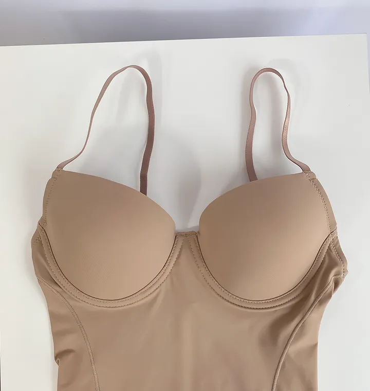 [체형커버필수품!] 3size 베이직 브라캡 내장 군살 보정속옷 올인원 바디셰이퍼 2color 상세 이미지 4