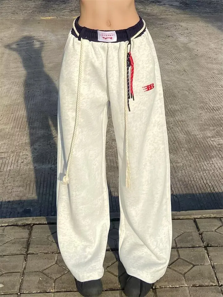 트레이닝하의 추리닝하의 와이드핏 데일리 추리닝 허리밴딩 와이드 [2Color] 상세 이미지 8
