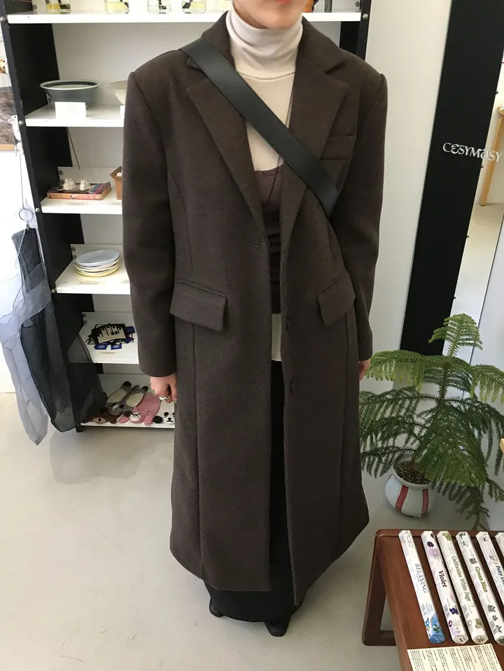 스테이 브이넥 롱코트 (3color) 상세 이미지 19