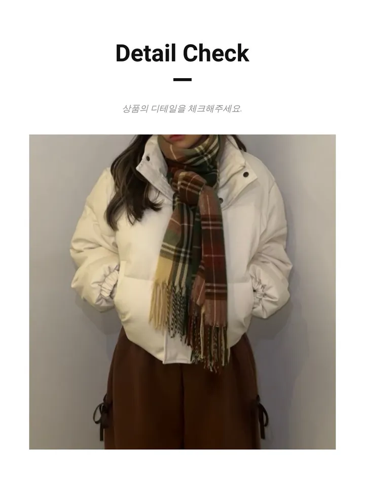 [힙걸완성/고퀄리티] 힙 레더 하이넥 숏패딩 상세 이미지 19