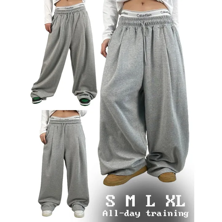 기모선택❤️[UNISEX/기획특가/4size!]올데이 원턱 라인 루즈 와이드 트레이닝 팬츠(2color) 상세 이미지 43
