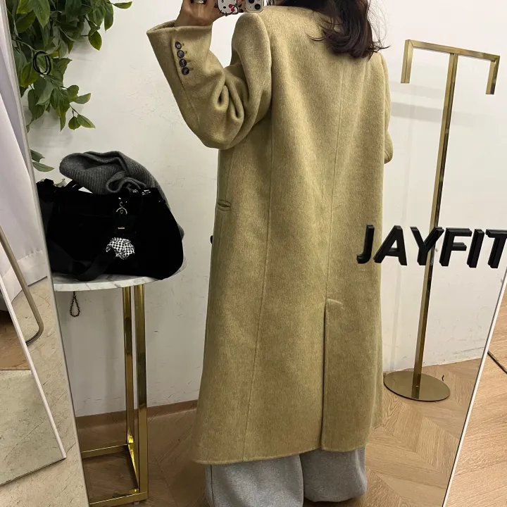 [너무이뻐요/퀄리티보장/도톰,따뜻/겨울신상] 퓨어핸드메이드울코트 (3color) 상세 이미지 13
