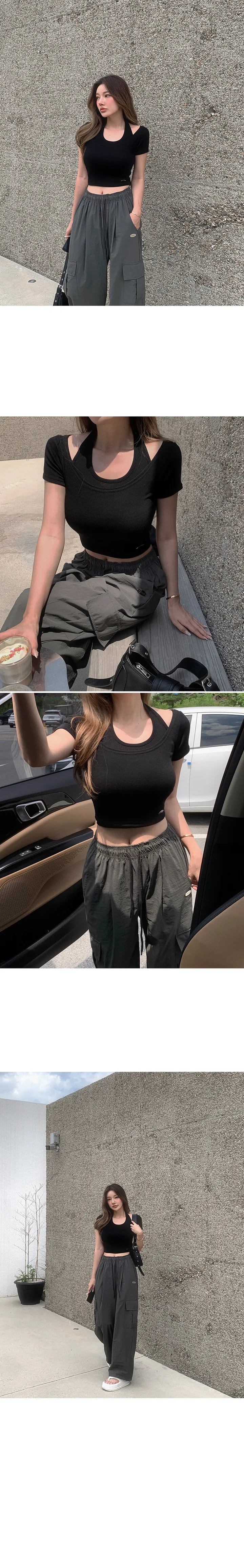 [MADE/Essel]핀 투웨이 워터프루프 와이드 카고팬츠 상세 이미지 45