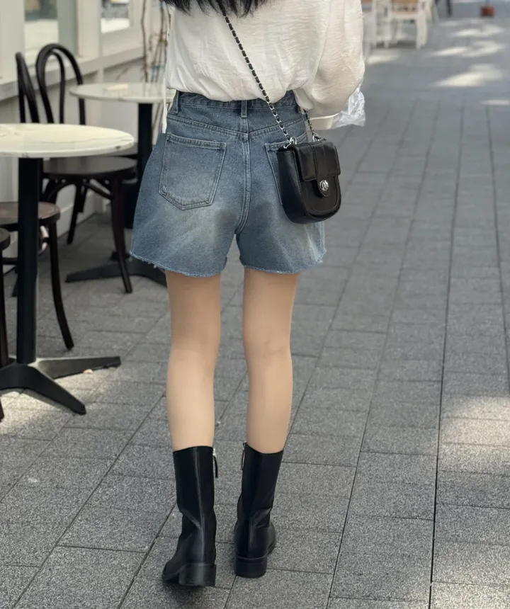 [주문폭주/인기재진행] 싸이클 컷팅 숏 데님 팬츠 상세 이미지 11