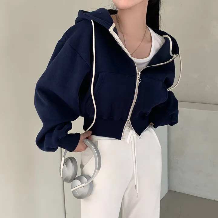 [완전인기✨/백염컬러 당일출고!] 자체제작 크치Made 꿈에 나온 핏, 투웨이 양기모 크롭 후드집업 ver 아우터 자켓 - zipup 상세 이미지 125