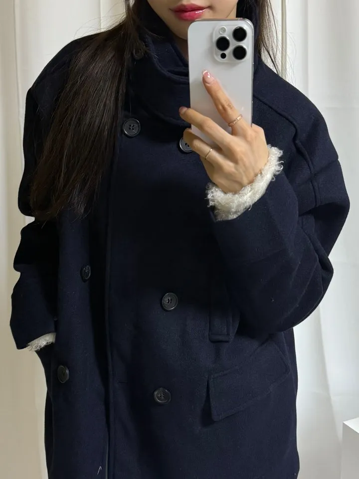 [모델소장] 발마칸더블모직하프코트 상세 이미지 7