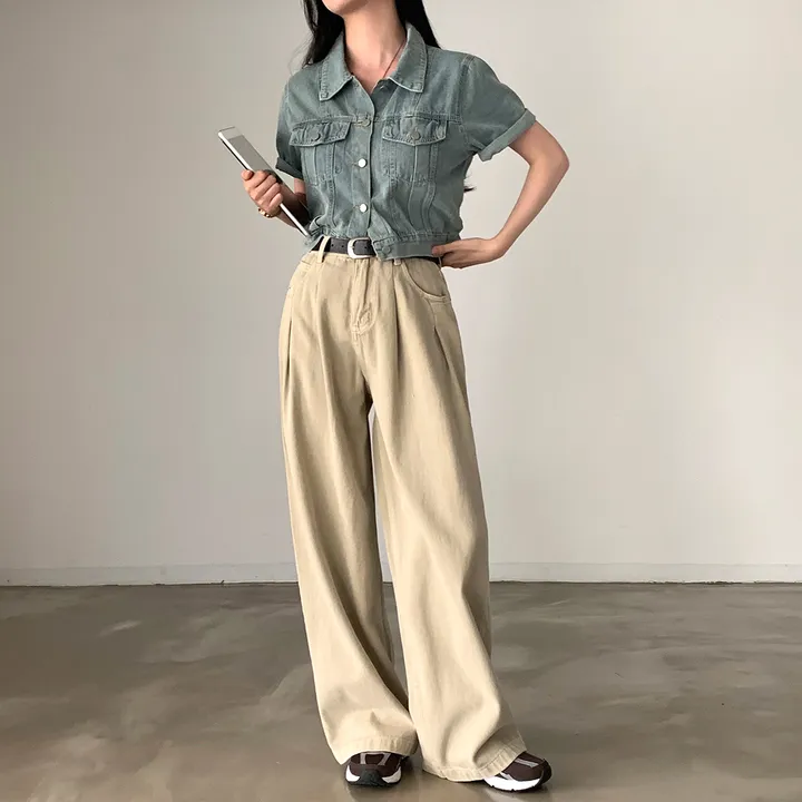[후기극찬!/완전추천✨] 완소 웨이브 썸머 데님 반팔 자켓 청남방 - jk 상세 이미지 63