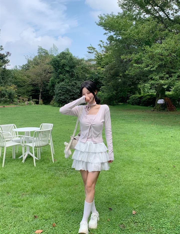 [MADE/3pcs/활용도최고] 비올라 브이넥 탑 가디건set (6color) 상세 이미지 67