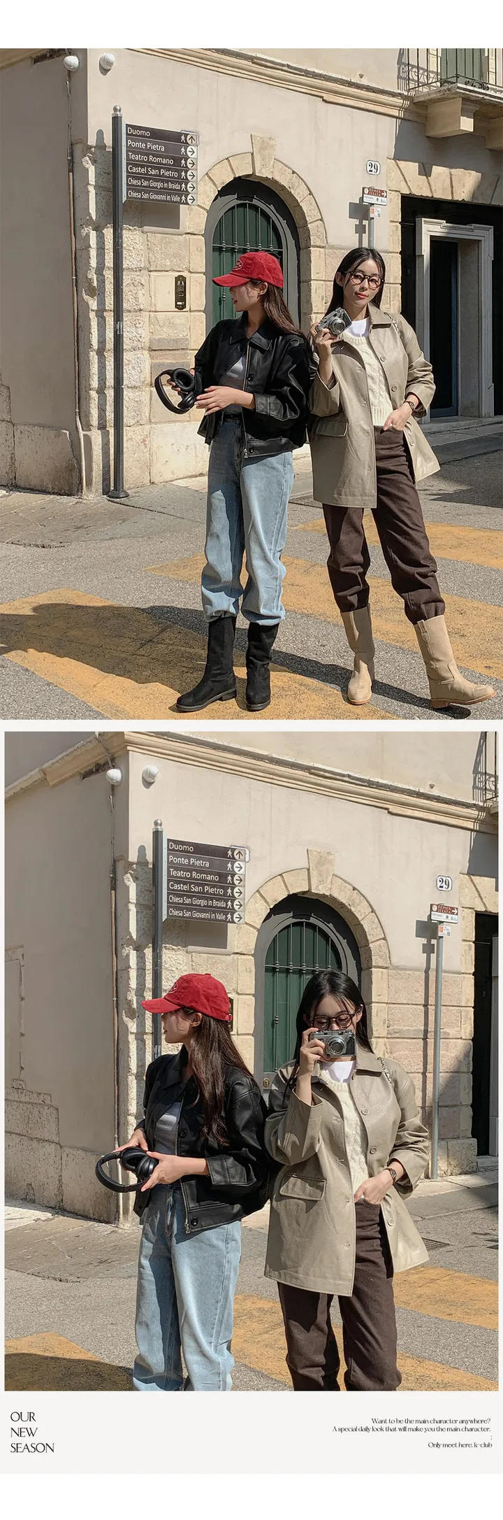 [자체제작/오늘출발/1만장돌파!]#봄🌷 바텐 오버핏 하프 레더 자켓 (데일리룩/개강룩/봄아우터/봄자켓/레더자켓/가죽자켓/루즈핏) 상세 이미지 46