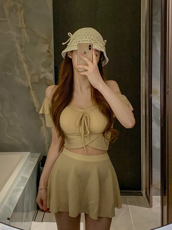 [러블리무드🎀소두핏] 벙거지 버킷햇 꽈배기 그물 뜨개 니트 짜임 모자 봄 여름 휴양지룩 휴가룩 여행룩 3COL 상세 이미지 17