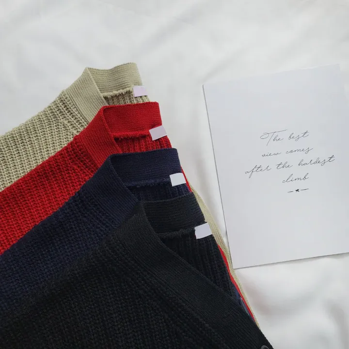 [봄가을/데일리핏] 러블리한 하찌 v넥 오버핏 가디건cd 상세 이미지 35