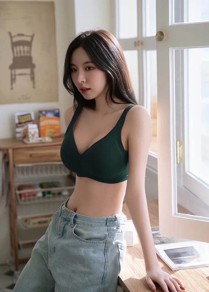 🌞편한 속옷🌞 쉬는 시간 심리스 브라 (넓은 어깨끈 빅사이즈 큰가슴 OK) 상세 이미지 11