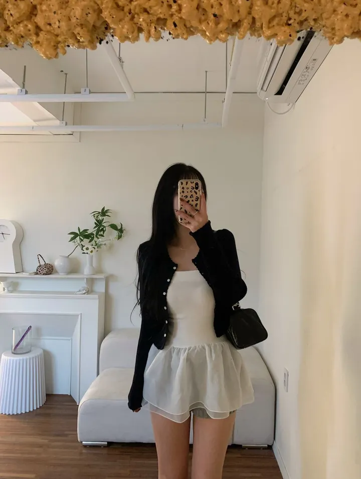 [-3kg감량핏] 물결 골지 가디건 -2colors 데일리룩 데이트룩 레이어드룩 상세 이미지 11