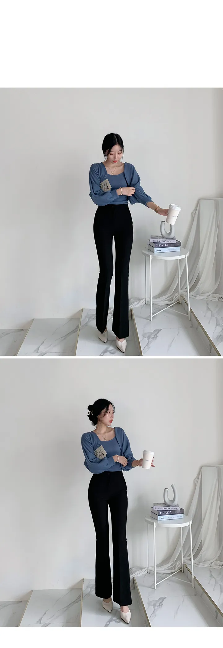 켈리 하이웨스트 부츠컷슬랙스 상세 이미지 25