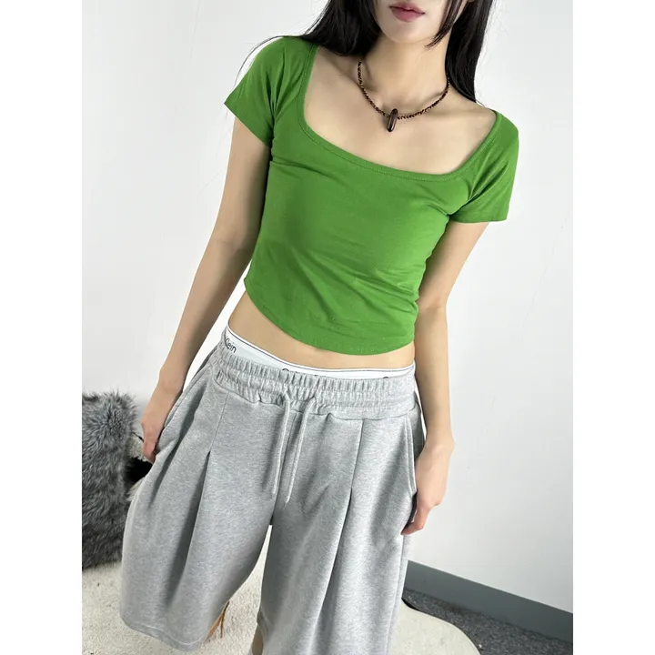 [UNISEX/기획특가/소장추천!/3size!]사이드 폴드 핀턱 포인트 루즈 와이드 벌룬 버뮤다 하프 트레이닝 팬츠(2color) 상세 이미지 36