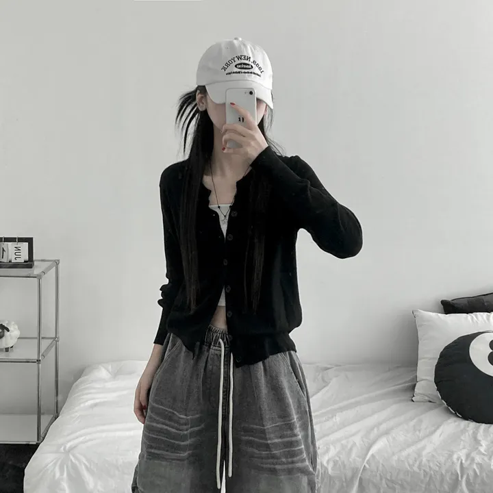 [부드러워요] soft cropped daily cd [ 소프트 크롭 데일리 기본 긴팔 가디건 ] 상세 이미지 9