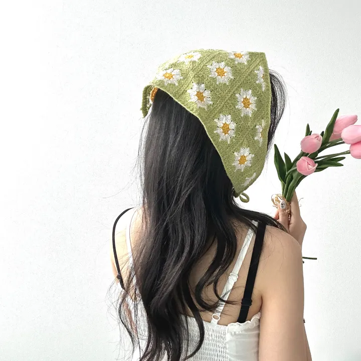 [묶음할인✨2개:8800원/키치💖] 러블리 헤어 두건 반다나 -8color 봄 여름 체육대회 운동회 휴양지 여행 플라워 딸기 시스루 체리 학생 데일리 데이트 캐주얼 유니크 힙 상세 이미지 17