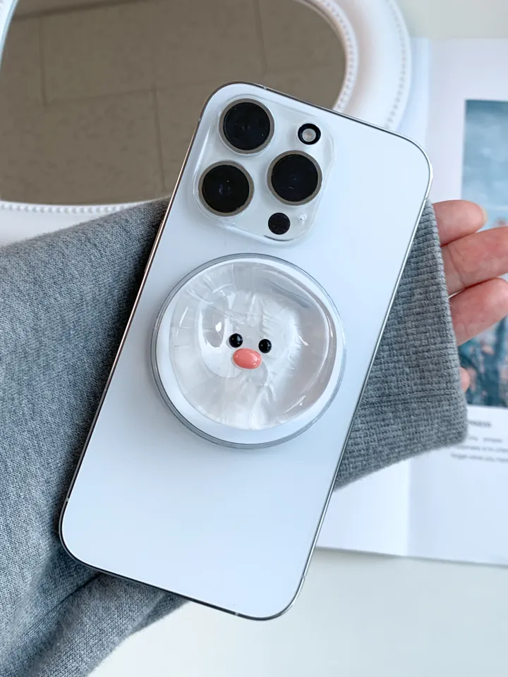 ☃️눈사람 조약돌 스마트톡 맥세이프 그립 귀여운 우정템 상세 이미지 5