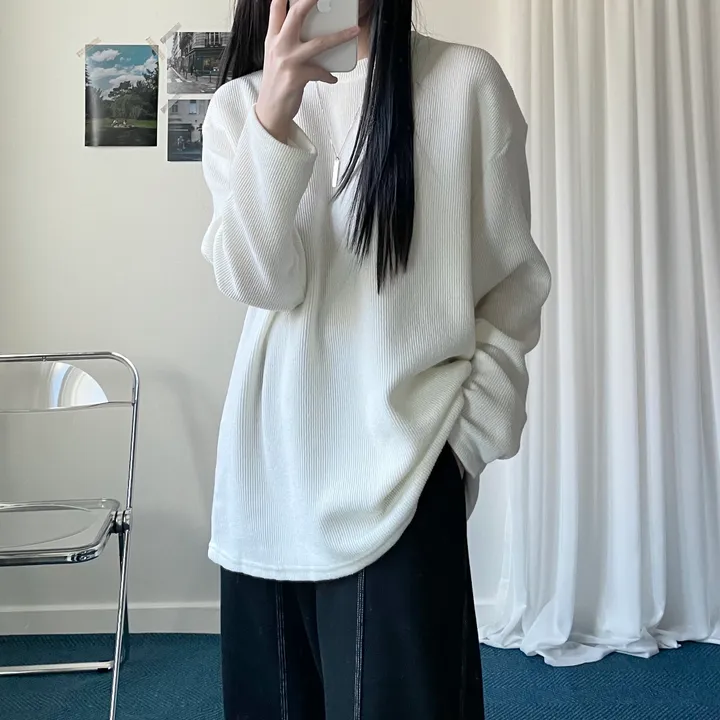 Ribbed round knit T 상세 이미지 19