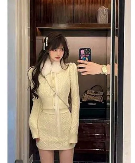 니트 세트 URS1951430 원피스 데님원피스 하객원피스