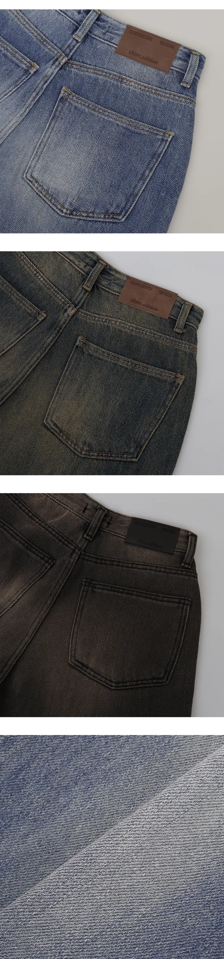 [🤎후들핏/빈티지데님] 모어와이드 에어소프트 데님팬츠 (+베이직/롱ver) - 4 size (SLOWMADE/자체제작/키작녀/키큰녀/고퀄리티/디테일/와이드팬츠/기본템/웰메이드) 상세 이미지 65