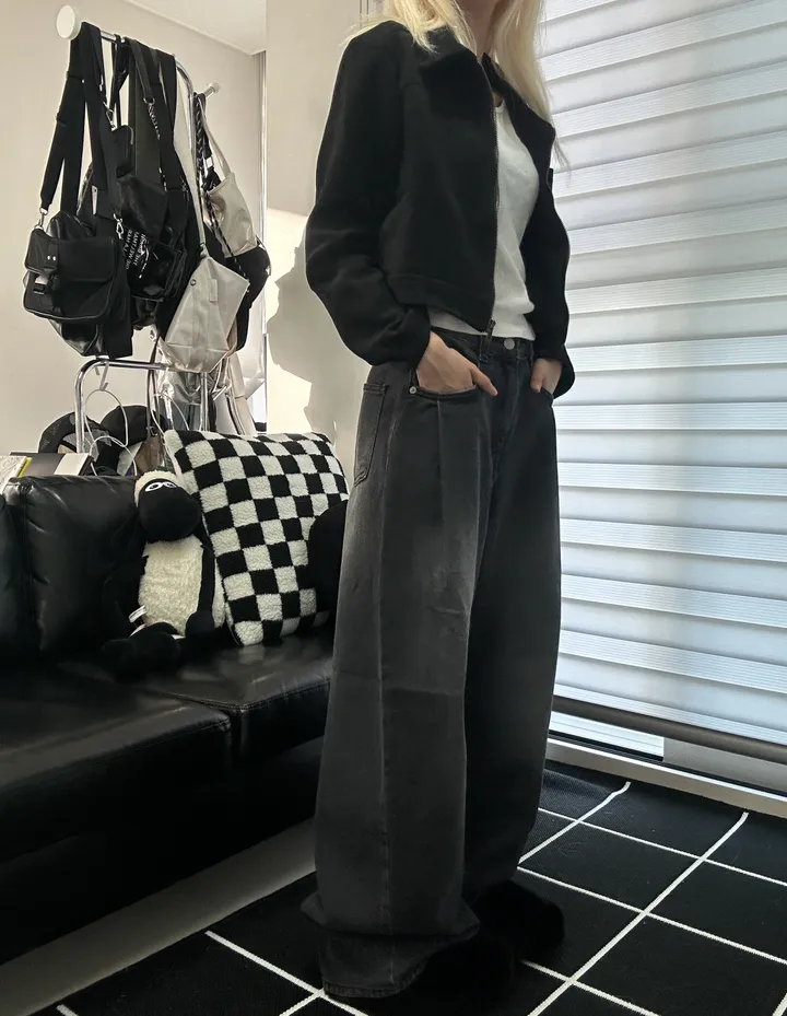 [🎀누적판매 1천장🎀]Allday washing pin-tuck wide denim 올데이 워싱 핀턱 와이드 데님 상세 이미지 37
