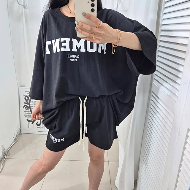 [4COLOR/~3XL] 오버핏 모먼트 트레이닝세트 상세 이미지 42