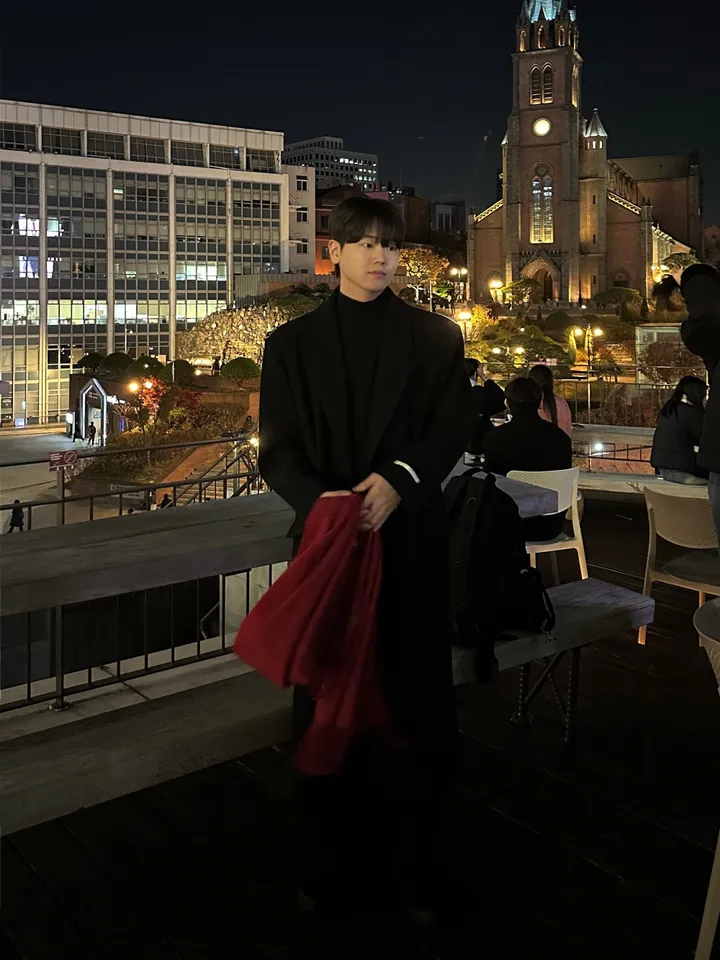 룩 다트 맥시 오버핏 울 코트 상세 이미지 28