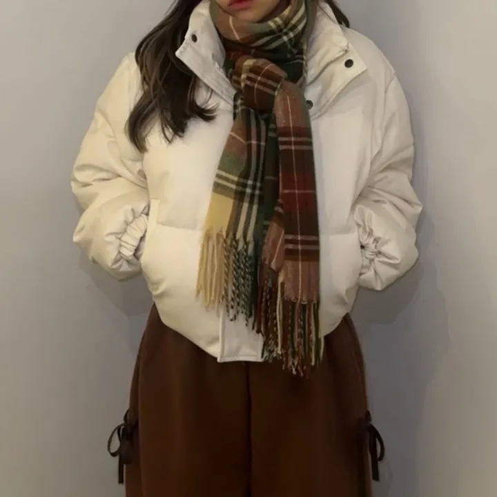 [힙걸완성/고퀄리티] 힙 레더 하이넥 숏패딩 상세 이미지 6