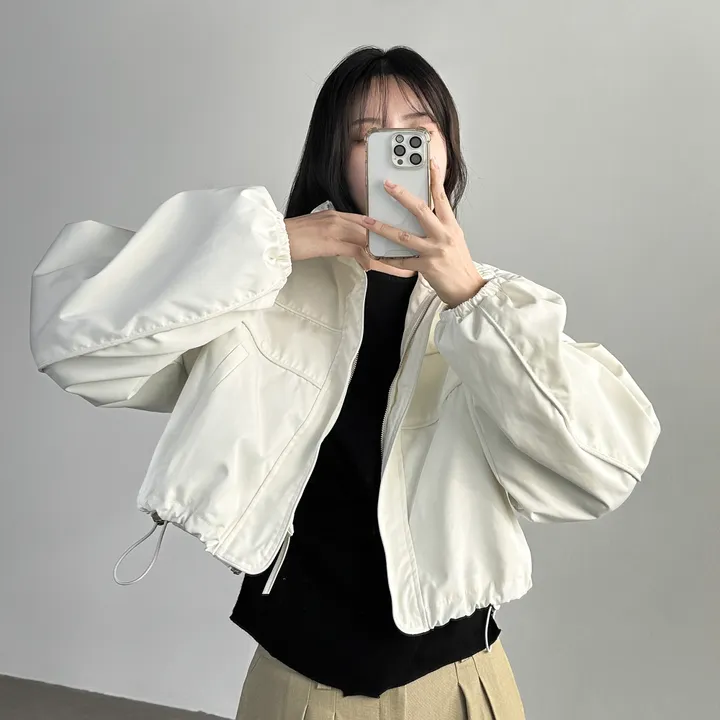 당일출고🚀[quality/도톰] 하이넥 파이핑 고프코어 루즈핏 스트링 바람막이 점퍼 3color 상세 이미지 60