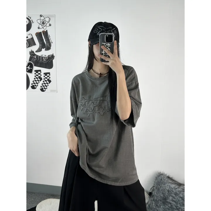 [UNISEX/기획특가/소장추천!/3size!]사이드 폴드 핀턱 포인트 루즈 와이드 벌룬 버뮤다 하프 트레이닝 팬츠(2color) 상세 이미지 25