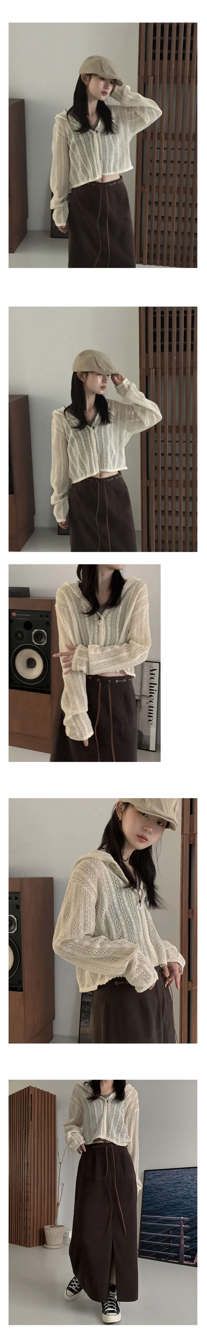 [살안타템/빈티지] mori lace hooded cd 상세 이미지 4