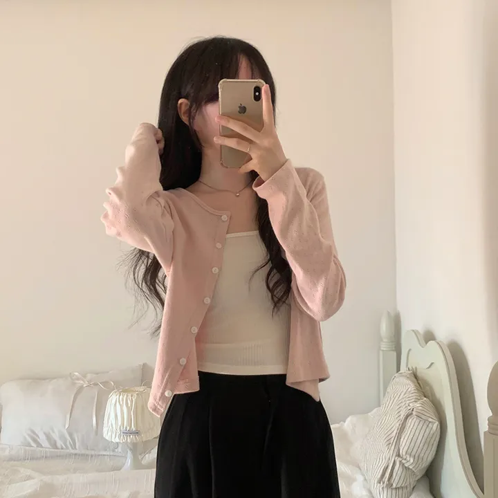 로로 펀칭 가디건 (8color) 상세 이미지 60
