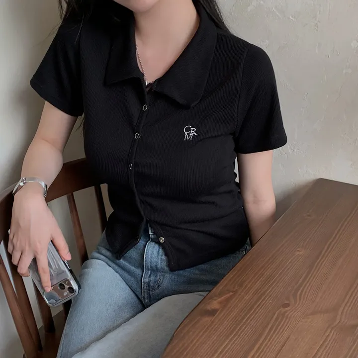 [드디어반팔출시!!/아이보리 당일출고🎉] 자체제작 #크치Made 반팔 ver. 웨하스 슬림핏 카라 골지 반팔 니트 가디건 - cd 상세 이미지 87