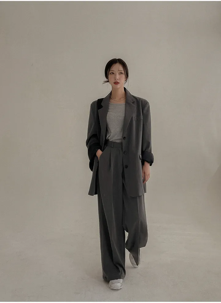 [빅사이즈 55~120] [MADE] 인생핏 오버 싱글자켓 상세 이미지 7
