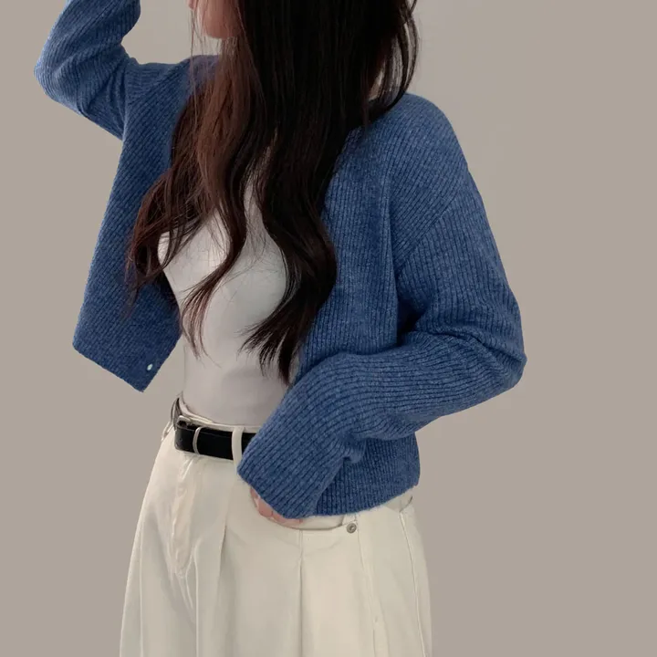[🍇1만장 돌파!]퍼스널 로즈 캐시울 니트 가디건 - 5color 상세 이미지 58