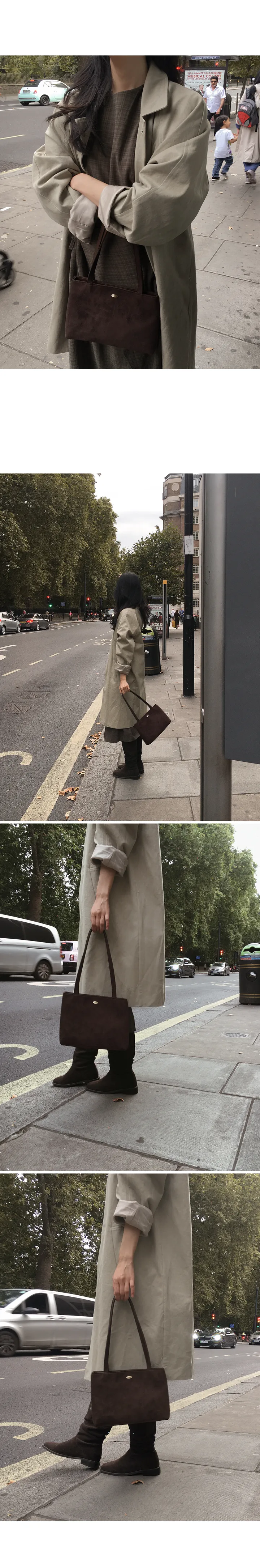[💝데일리백/숄더백] #LENTO. Bazil suede bag  - 4 color 상세 이미지 23
