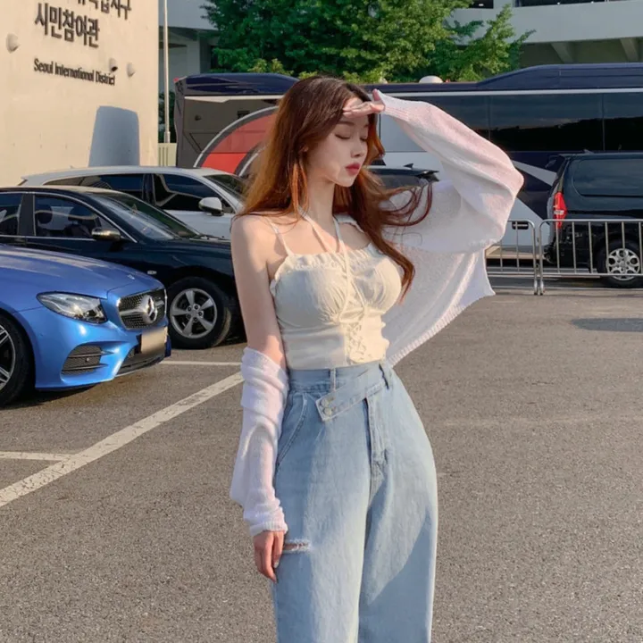 [극강여리🥺햇빛차단] 여리여리 여름 바캉스 부클 나시 크롭 니트 볼레로 가디건  커버업 5col 상세 이미지 7