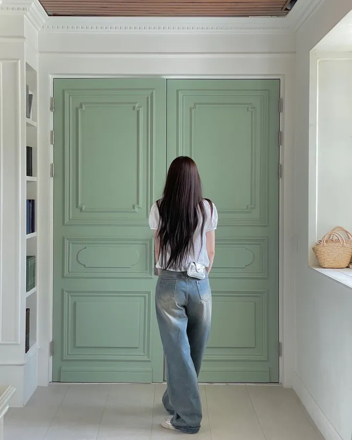 (롱&숏/S,M,L)컴포터블 뒷밴딩 빈티지 워싱 와이드 데님 롱팬츠 2color 상세 이미지 21