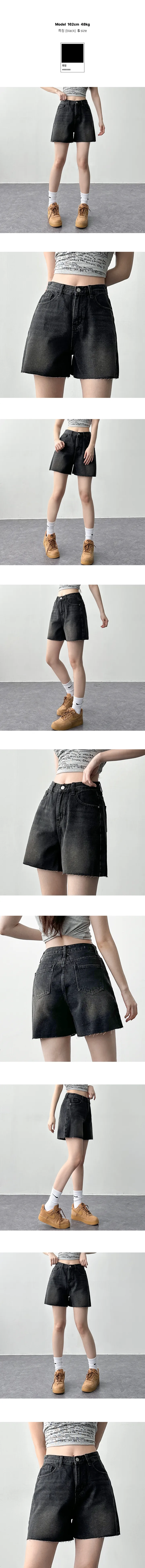 [썸머시즌/하체커버/2부기장/~XL] 핏 맛집 ,빈티지 반바지,여름 반바지,데님 반바지,청 반바지 숏팬츠,10대 20대 4컬러 144번 상세 이미지 7