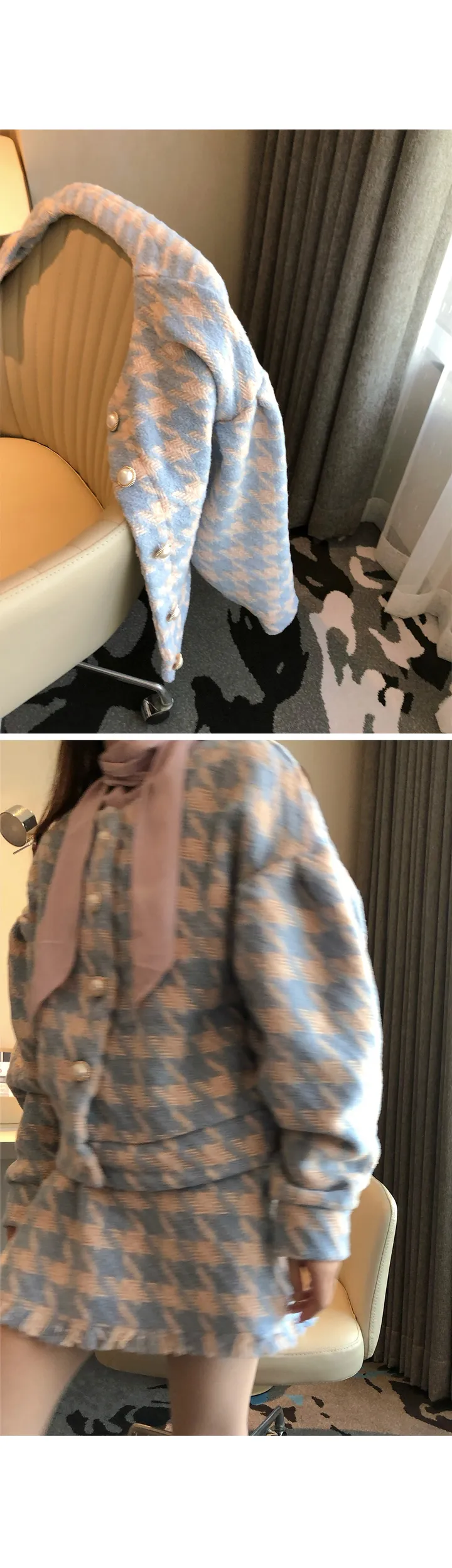 주문폭주[MADE] black pink tweed - set 상세 이미지 9