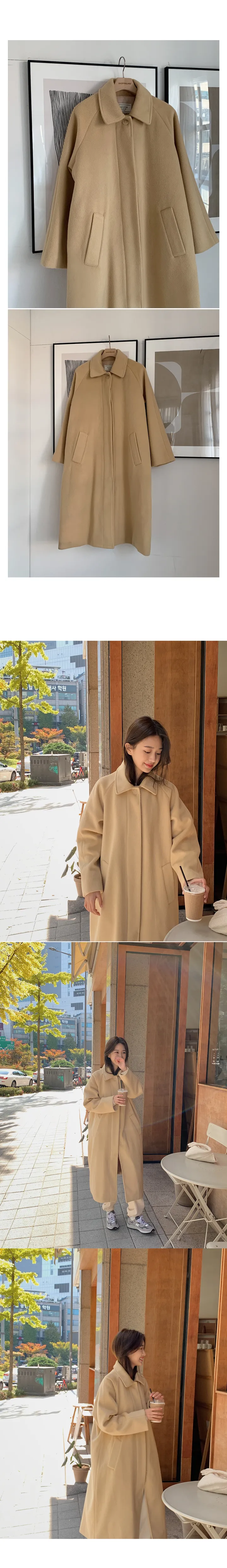 [landmade]겨울 히든버튼 울 싱글 롱 코트(5color) 상세 이미지 28